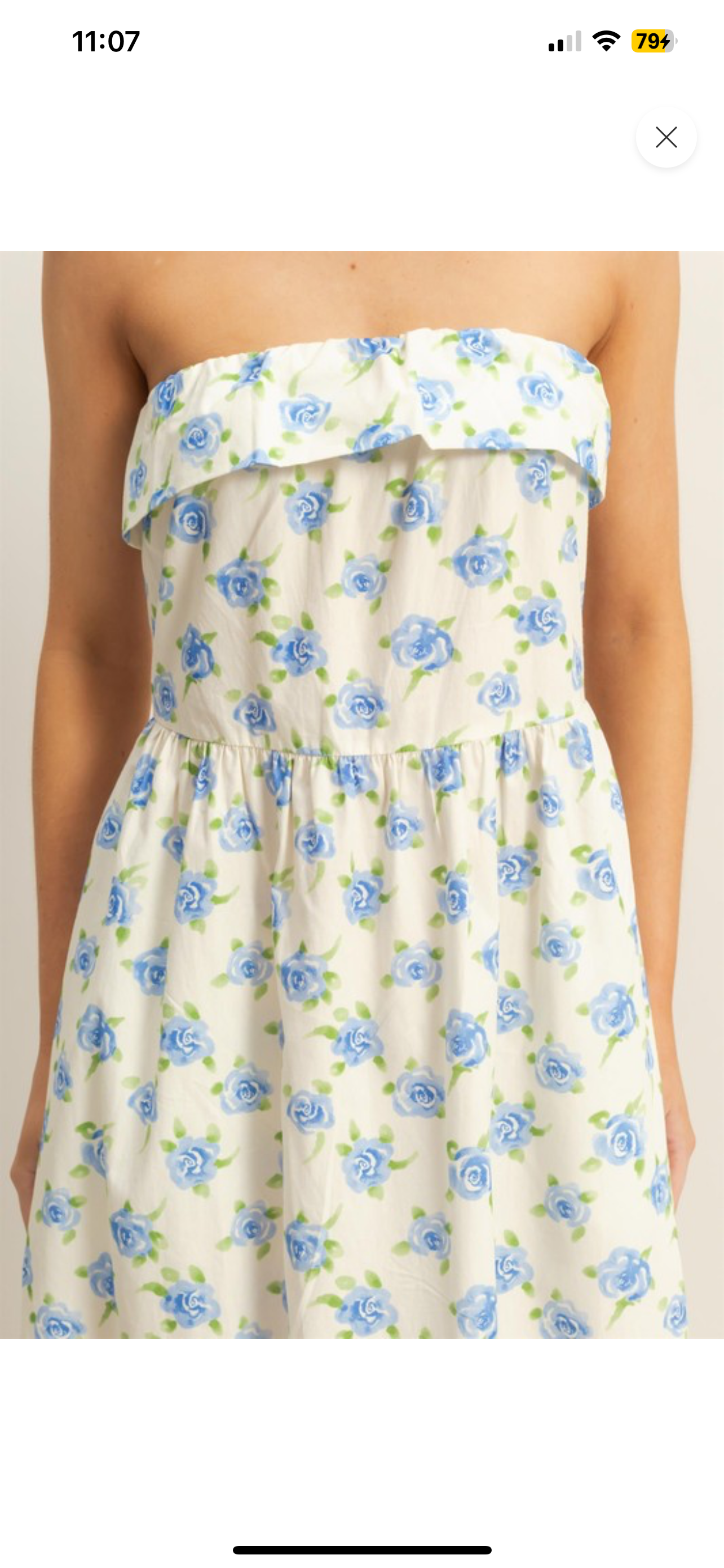 Floral Foldover-Neck Maxi Dress