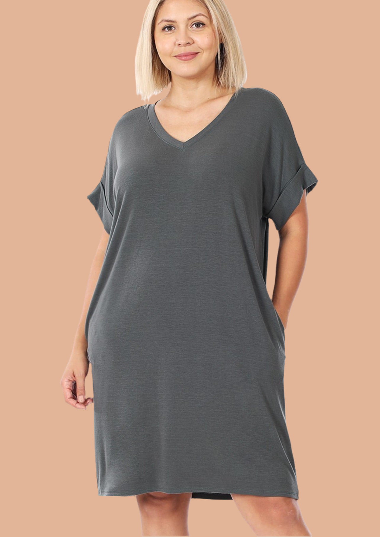 Curvy Date Night V-Neck Dress