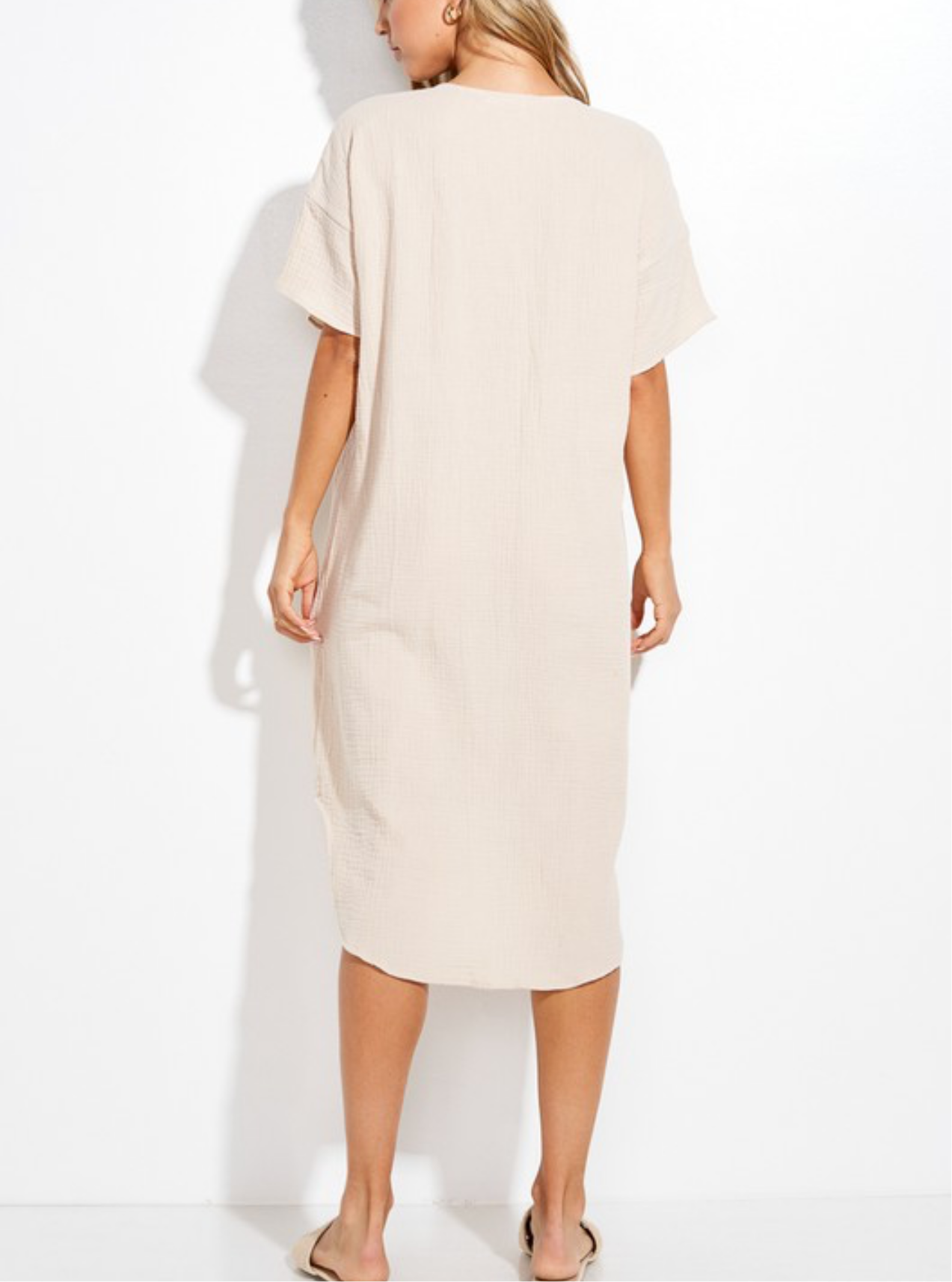 Cardigan V-Neck Dress