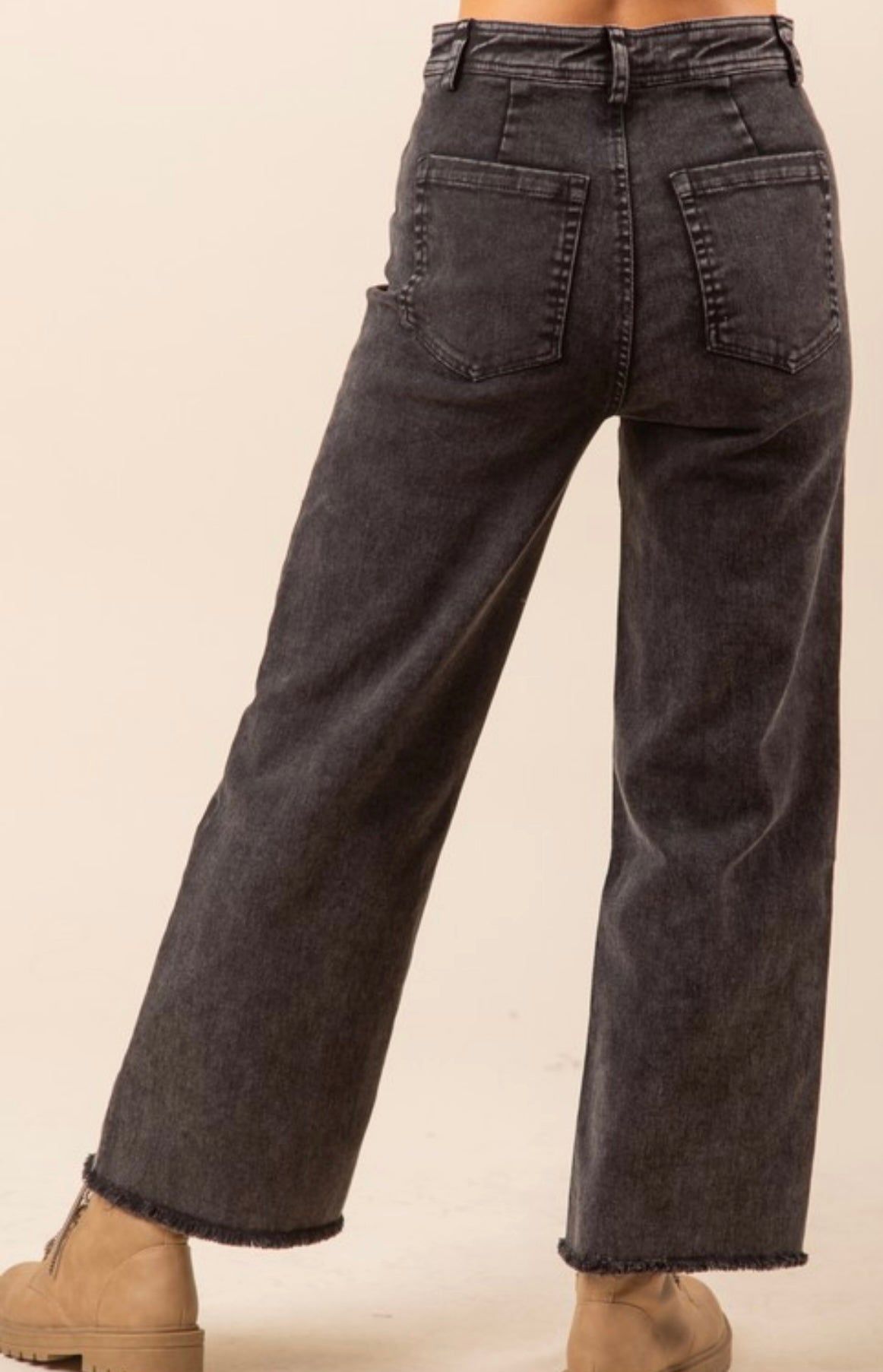 Black Wide Denim Jean