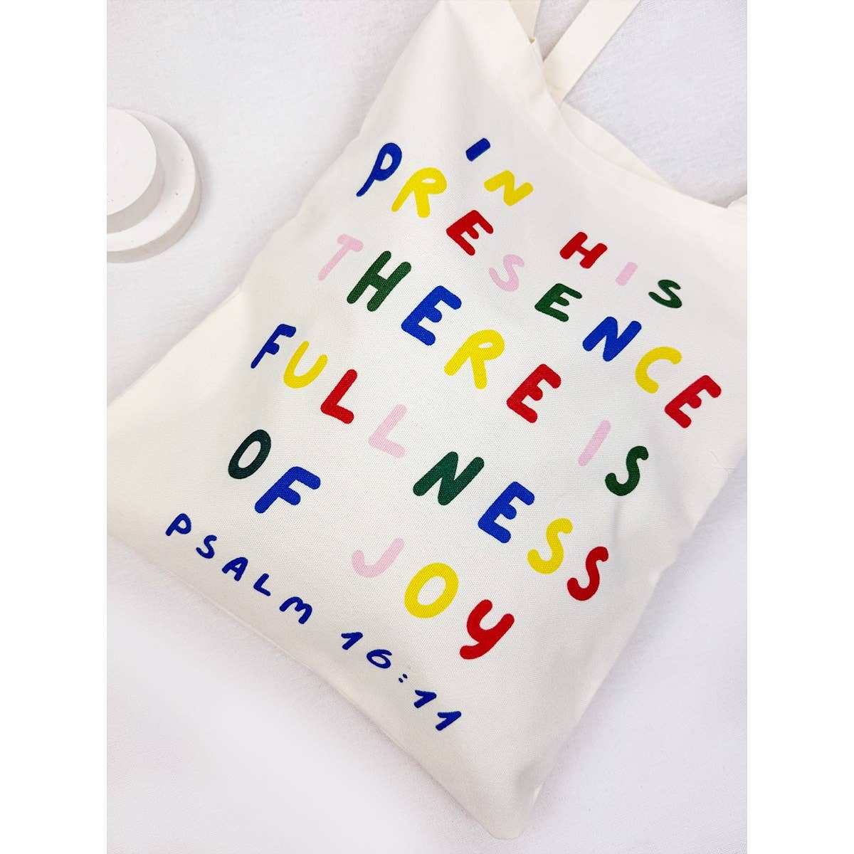 Reusable In His Presence Graphic Cotton Bags