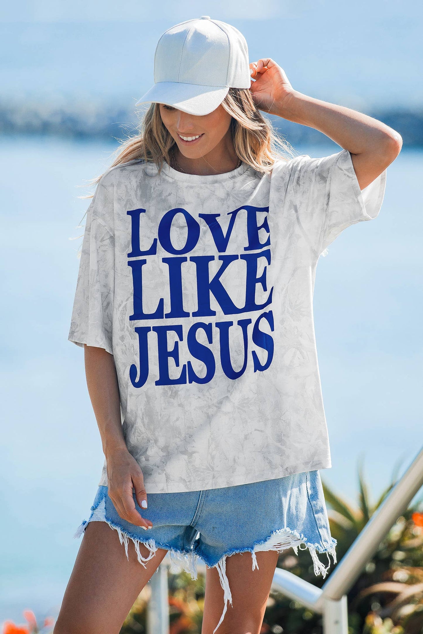 Love Like Jesus Camouflage Oversized T Shirt