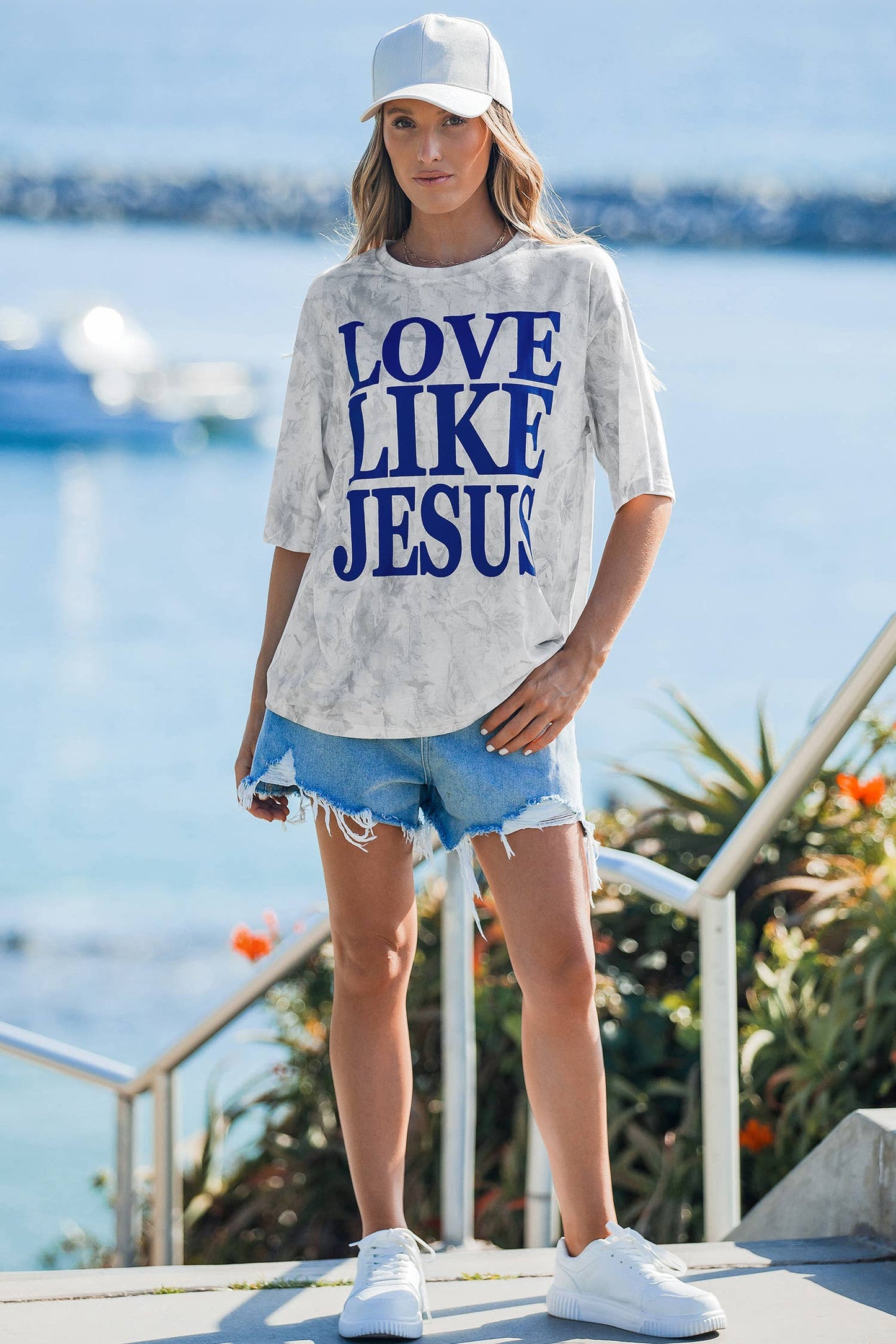 Love Like Jesus Camouflage Oversized T Shirt