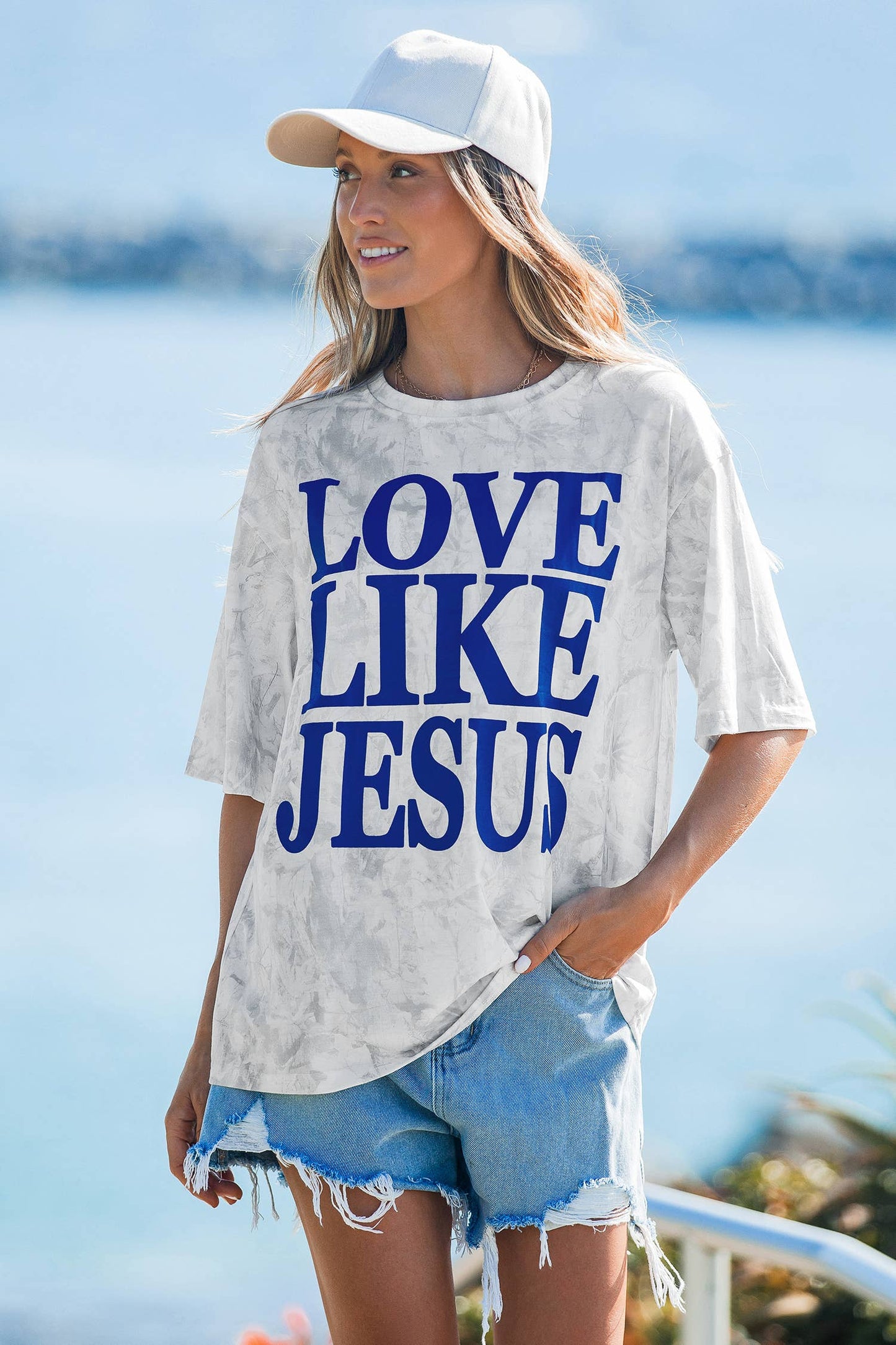 Love Like Jesus Camouflage Oversized T Shirt