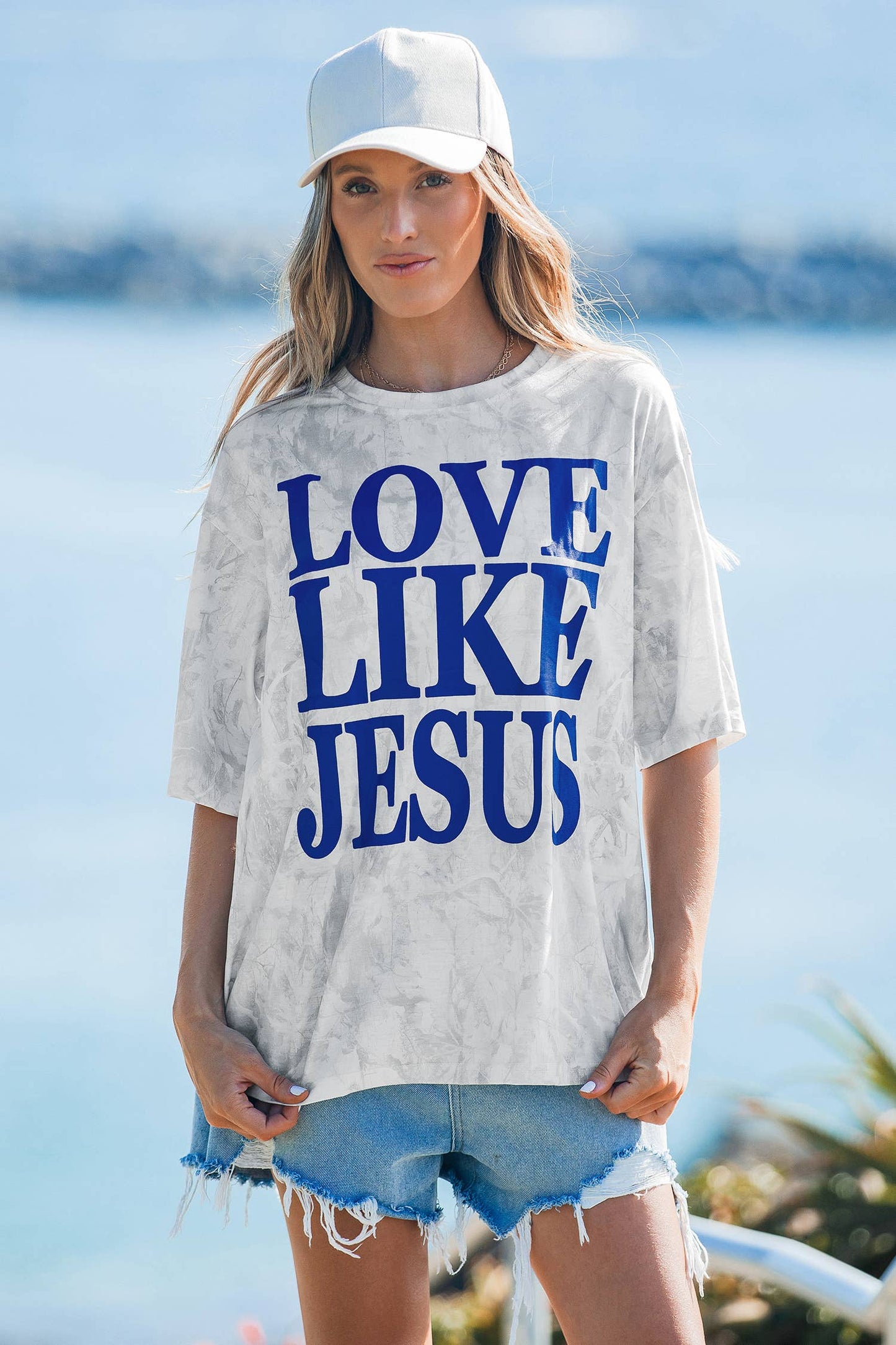 Love Like Jesus Camouflage Oversized T Shirt