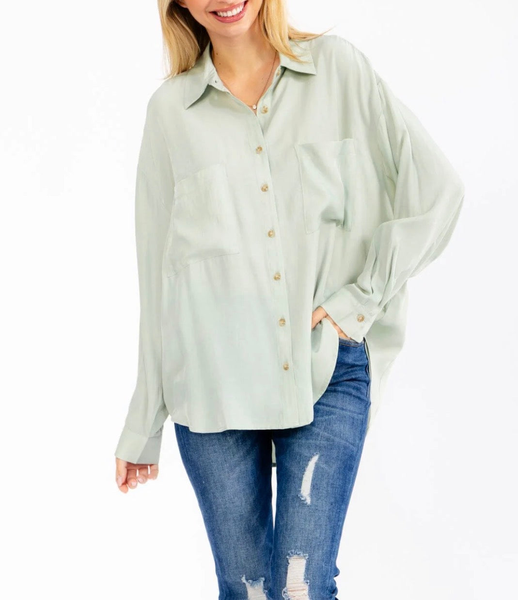 Collared Button Up