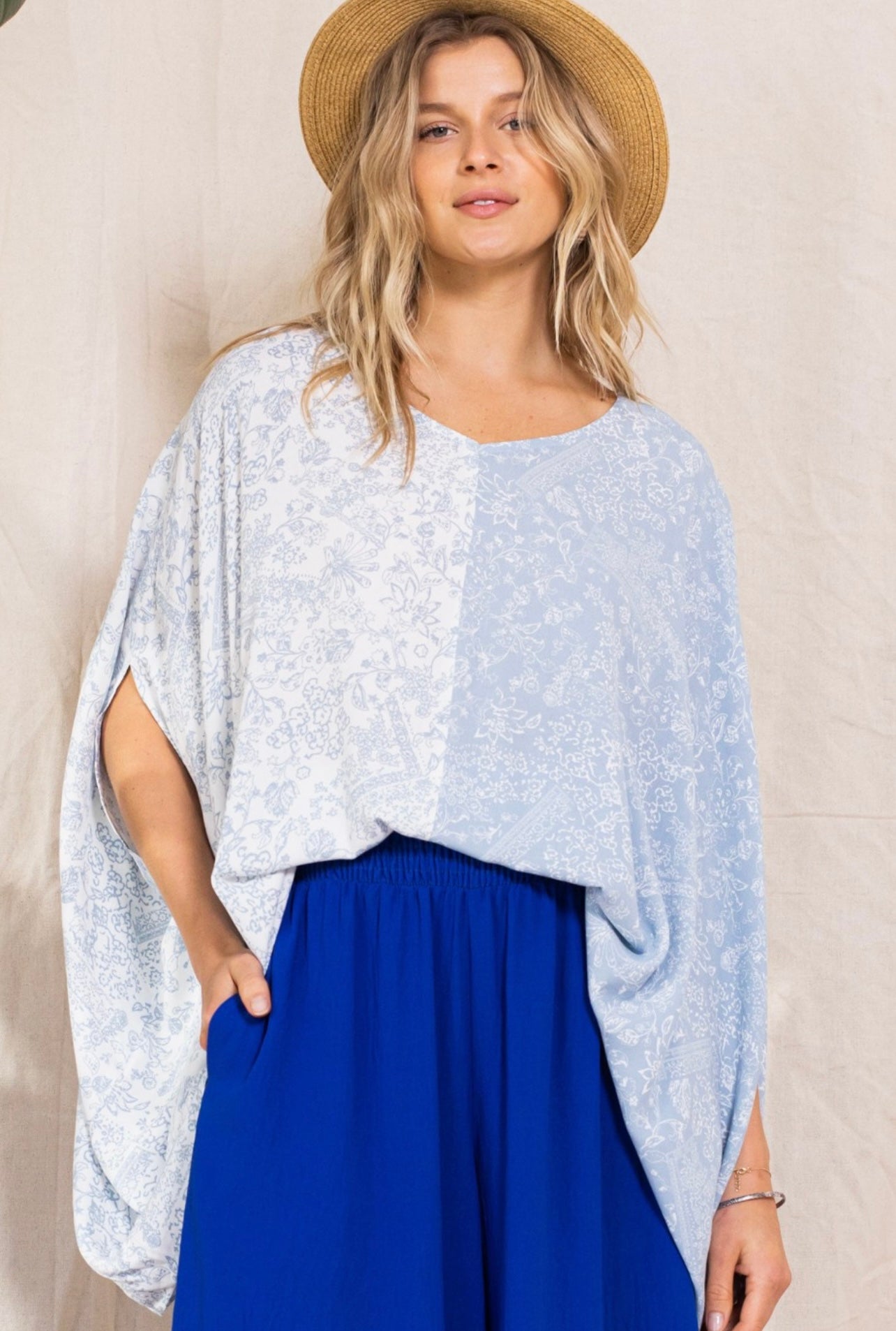 Casey Cloud Poncho Top