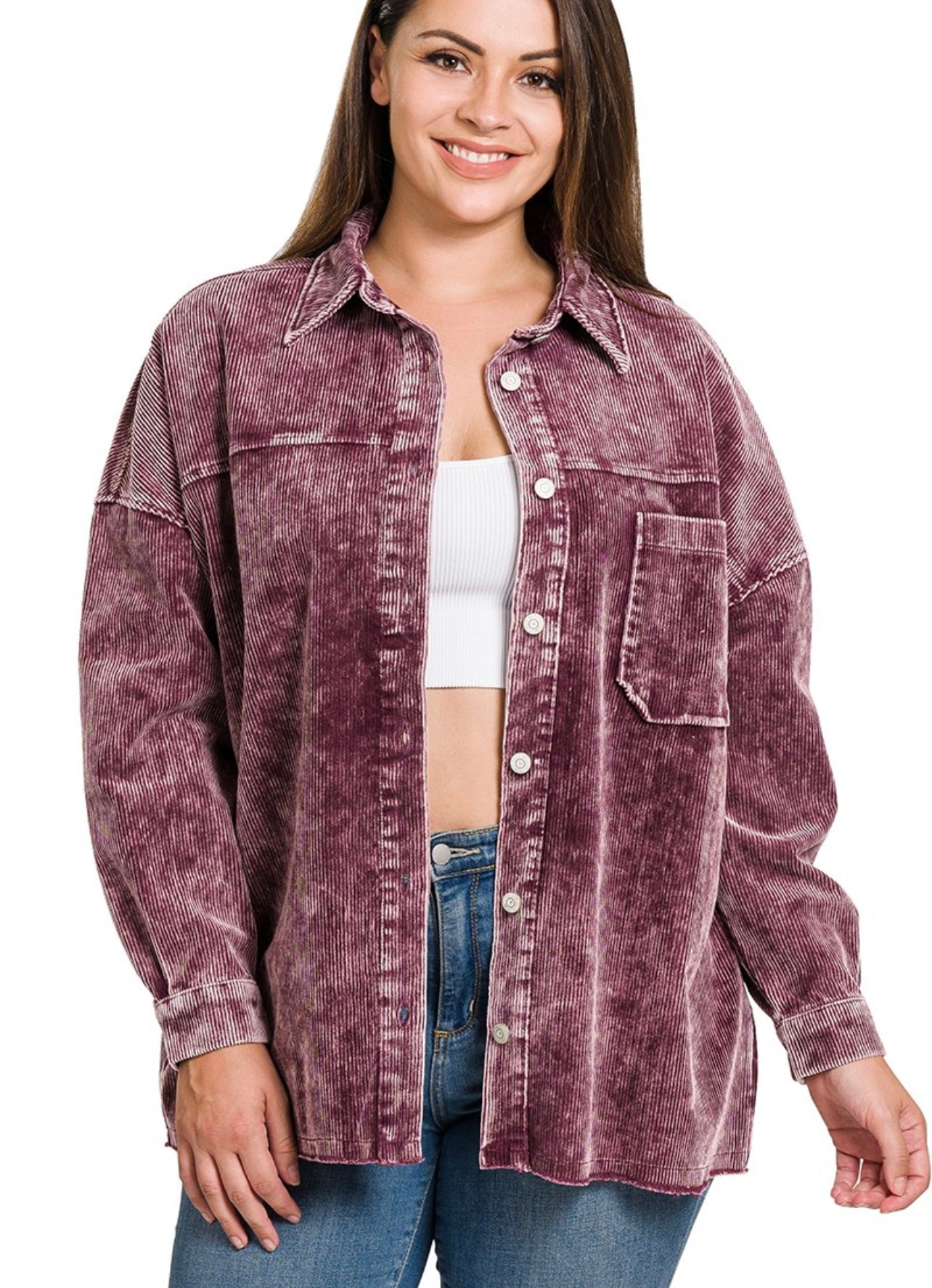 Susan Corduroy Shacket