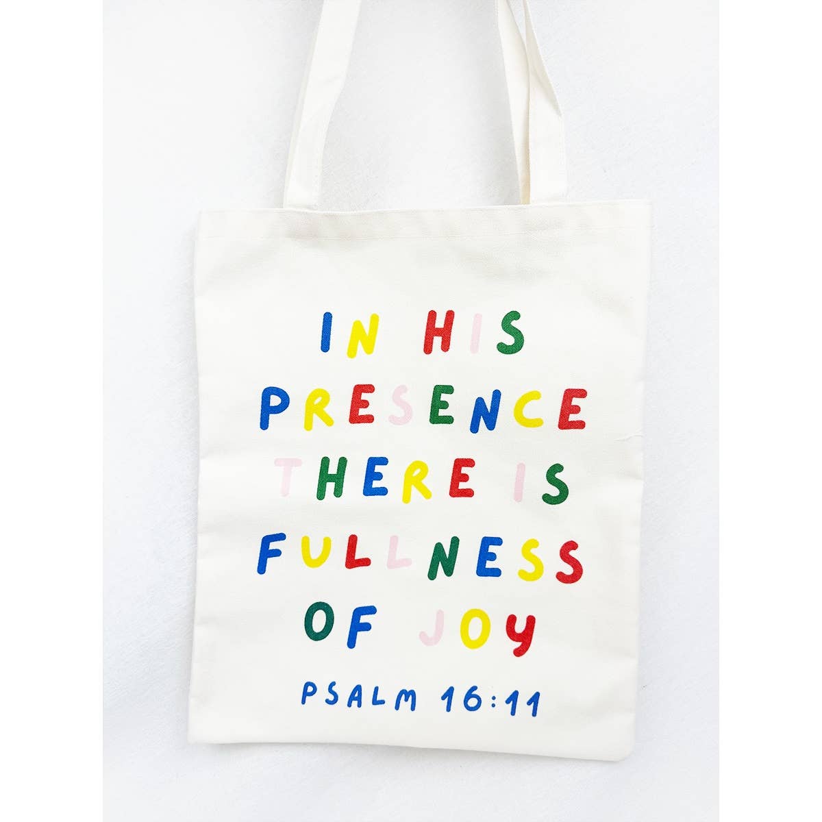 Reusable In His Presence Graphic Cotton Bags