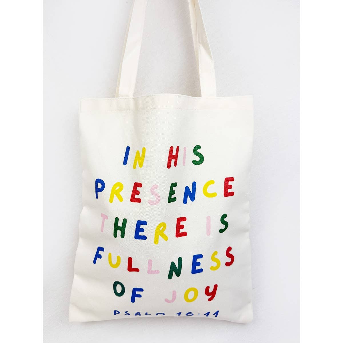 Reusable In His Presence Graphic Cotton Bags